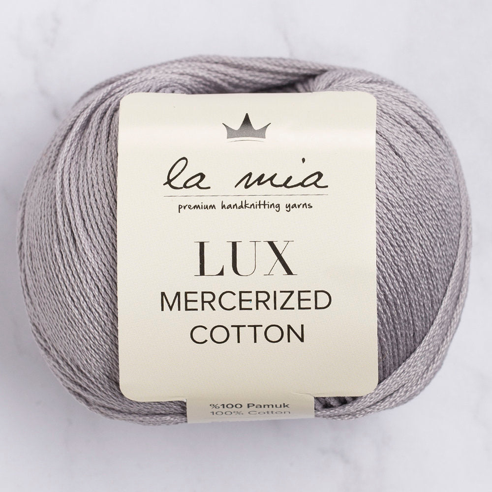 La Mia Lux Mercerized Cotton Gri El Örgü İpi - 232